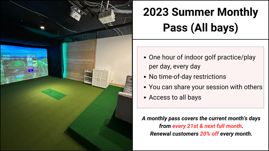 2023 Summer Monthly Pass (All bay) - Target Indoor Golf