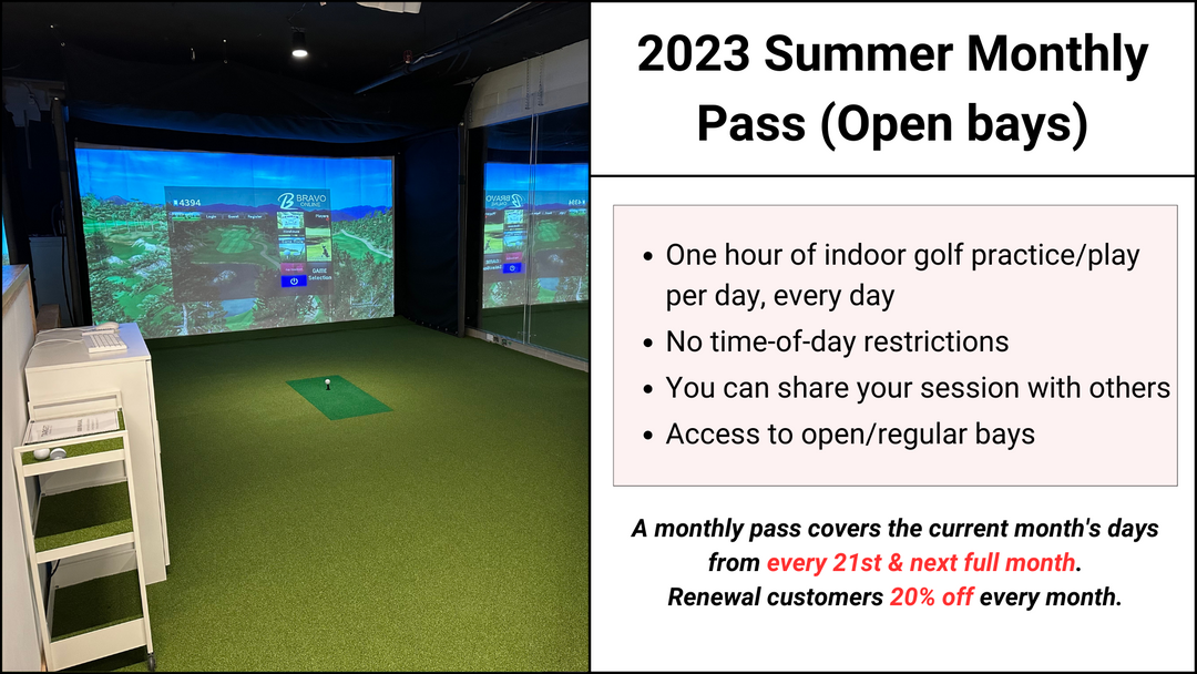 2023 Summer Monthly Pass (Open bay) - Target Indoor Golf