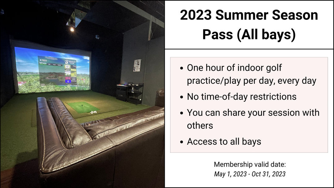 2023 Summer Season Pass (All bays) - Target Indoor Golf