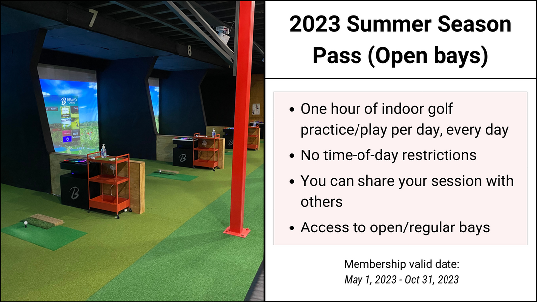 2023 Summer Season Pass (Open bays) - Target Indoor Golf